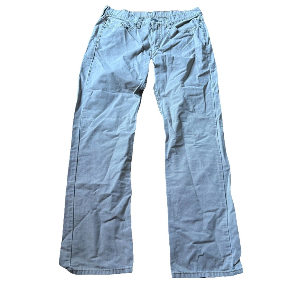 LEVIS Jeans Mens 34x32 514 Slim Straight Fit Stretch Classic Cotton Khaki Brown